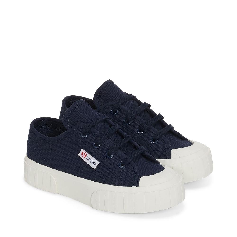Superga 2630 KIDS STRIPENAVY-FAVORIO Vendita Economica