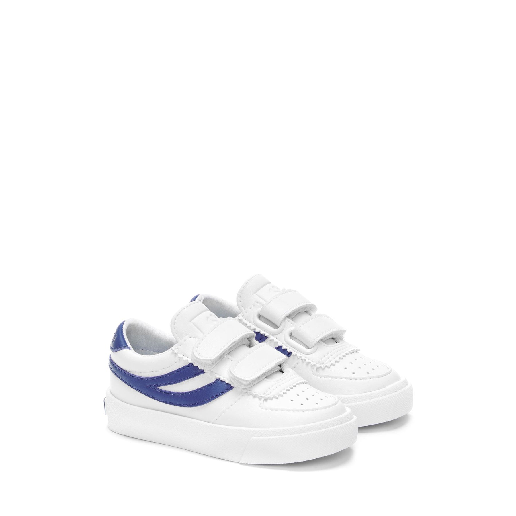 Superga 2846 KIDS SEATTLE STRAPS VEGAN MATERIALWHITE-BLUE ROYAL Qualità