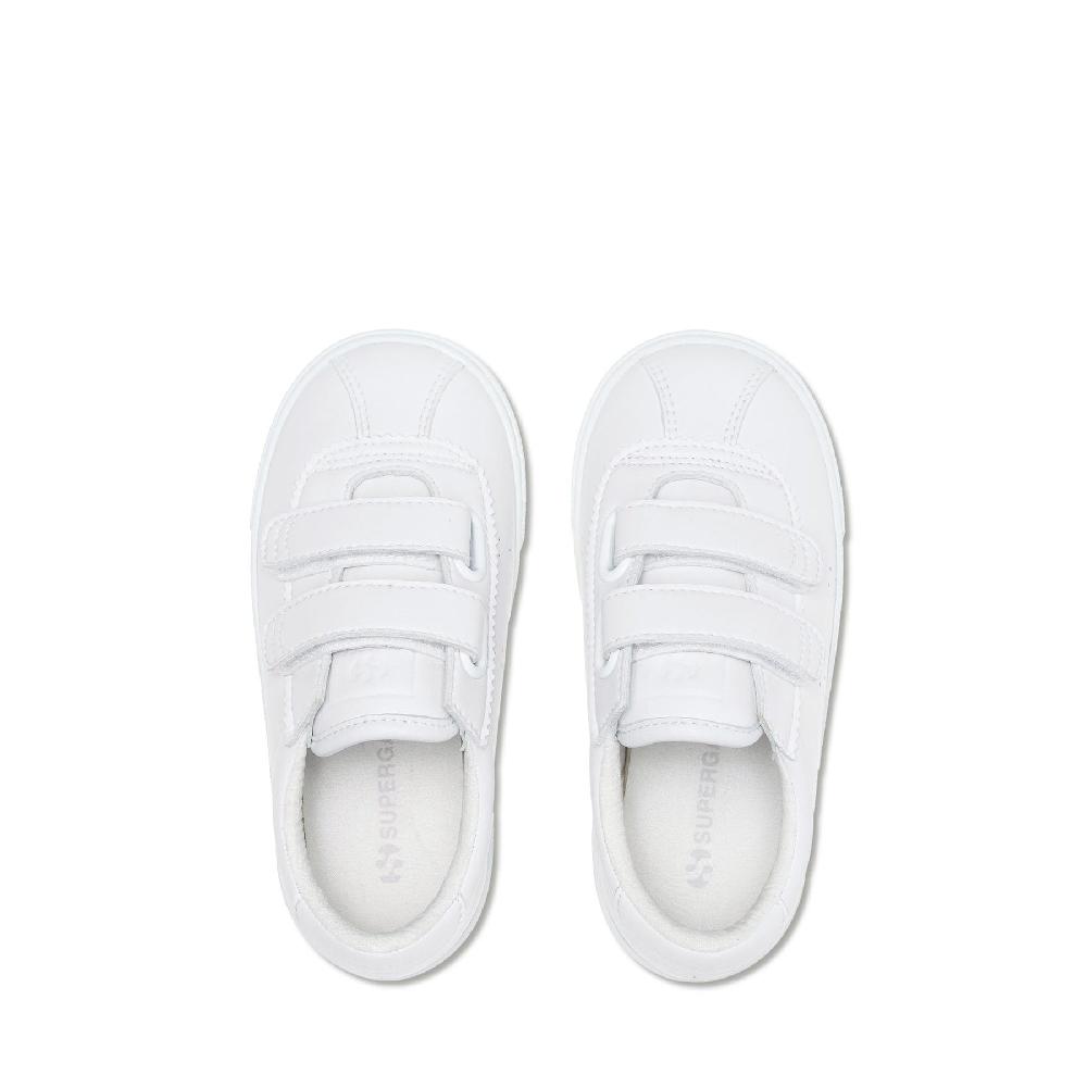 Superga 2843 KIDS CLUB S STRAPS VEGAN MATERIALTOTAL WHITE Promozione