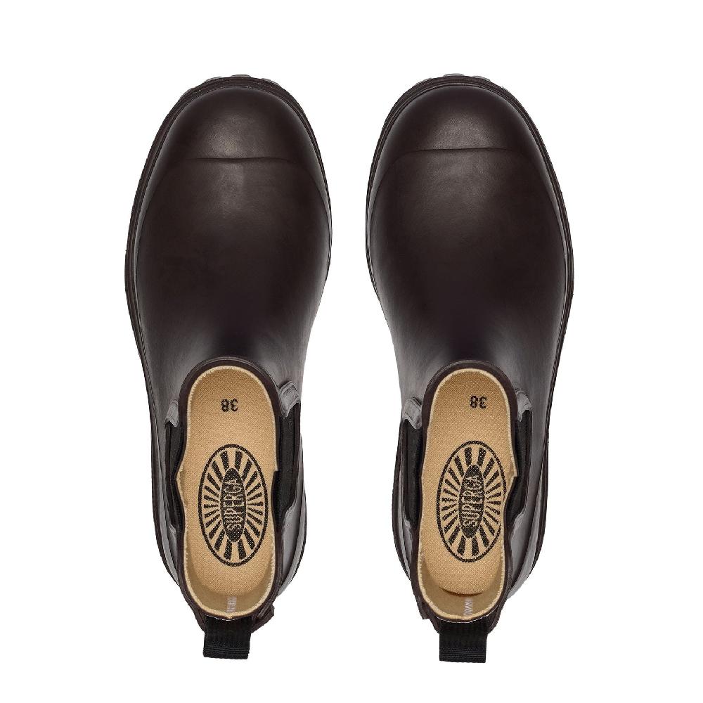 Superga 798 RUBBER BOOTS MIDBROWN DARK Spedizione Gratuita