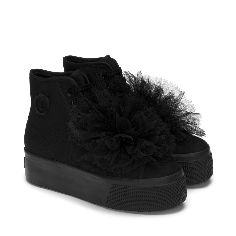 Superga 2708 HI TOP COCKADETOTAL BLACK Vendita Economica