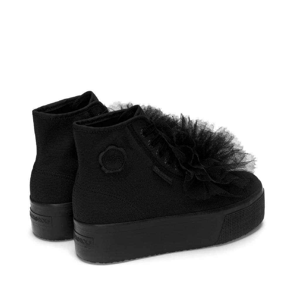 Superga 2708 HI TOP COCKADETOTAL BLACK Vendita Economica
