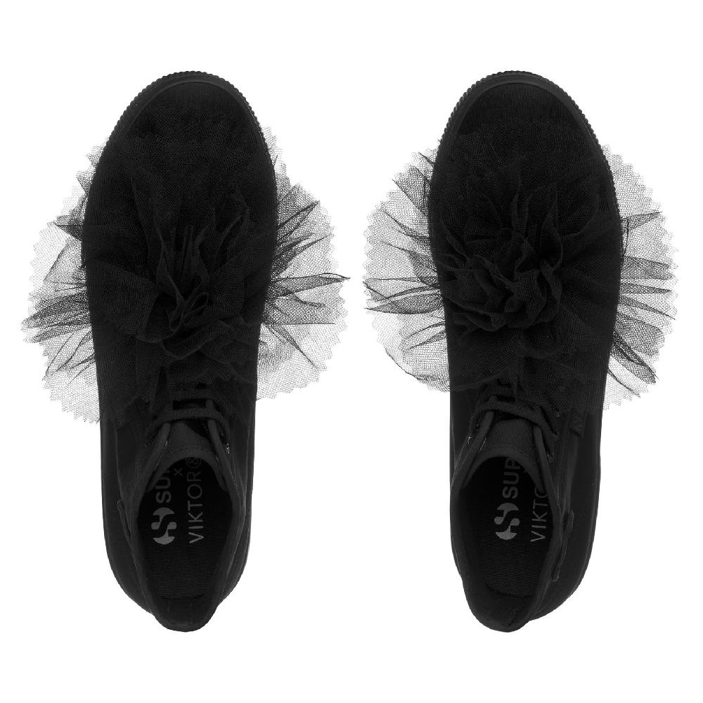 Superga 2708 HI TOP COCKADETOTAL BLACK Vendita Economica
