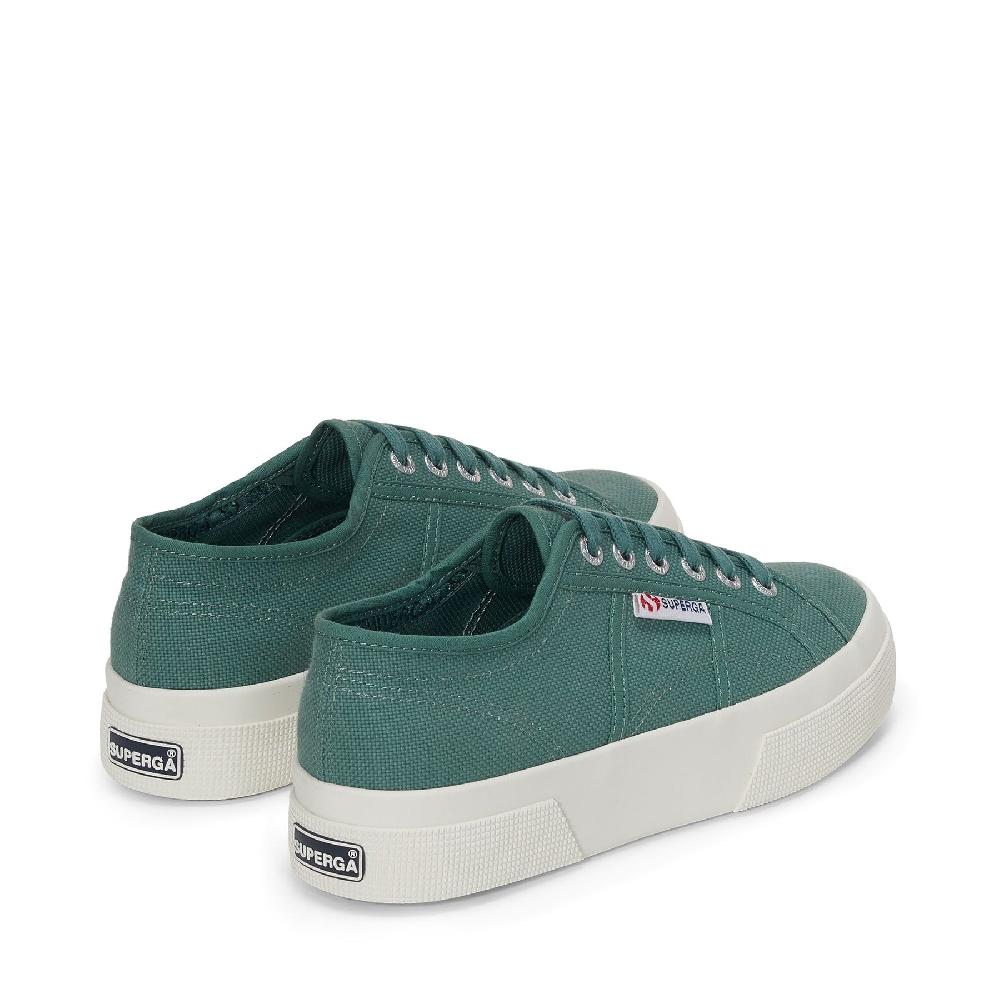 Superga 2740 PLATFORMGREEN DUSTY-FAVORIO Soddisfazione Garantita