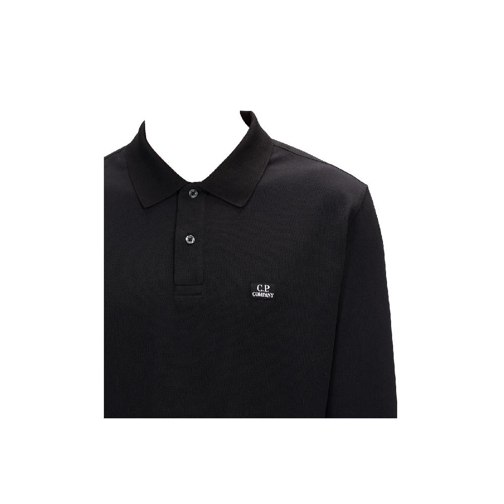 C.P. Company Polo - Long Sleeve Stretch Piquet Vendita Calda