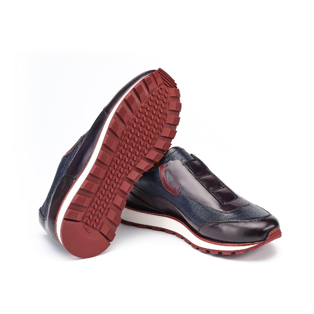 ﻿A.Testoni MOENA SNEAKER ROYAL CALF + GRAINED CALF ° Offerte