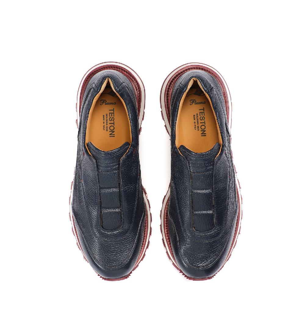 A.Testoni MOENA SNEAKER IN CERVO Hotsell