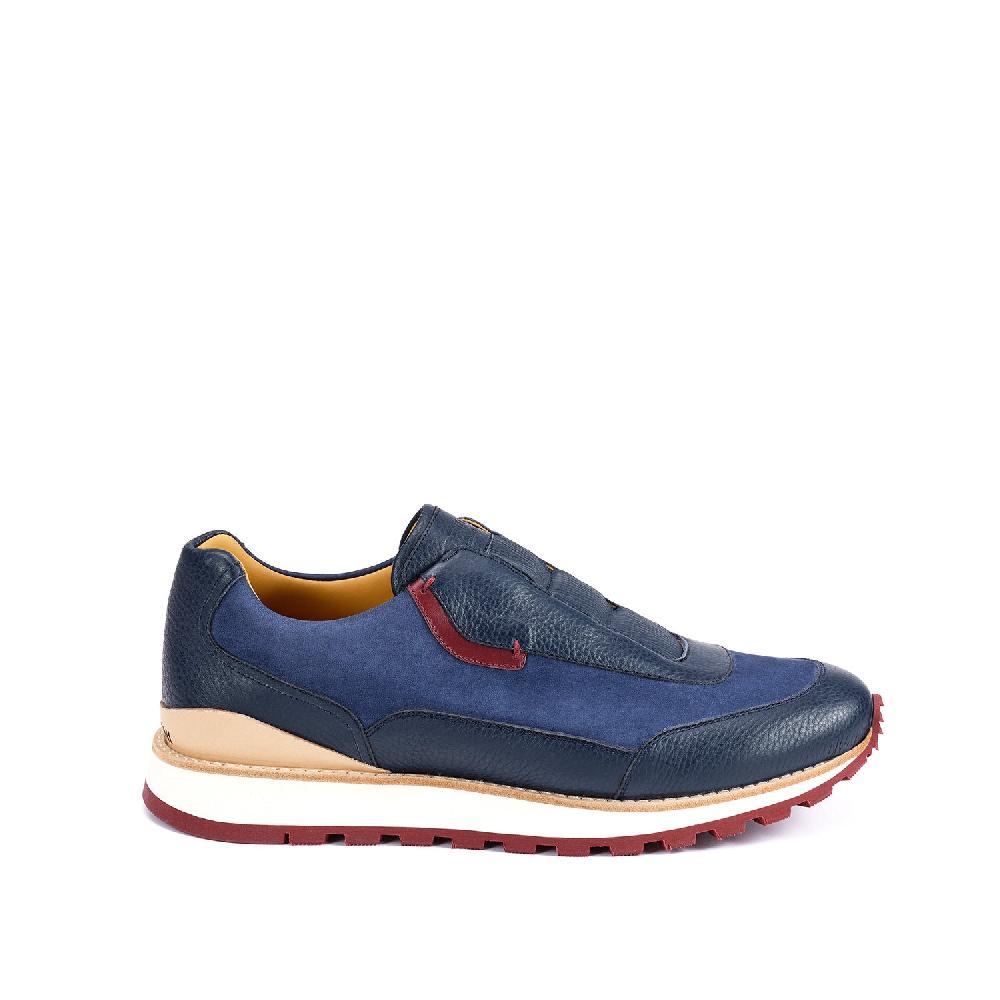 A.Testoni MOENA SNEAKER NUBUK CALF+DEER ° Negozio