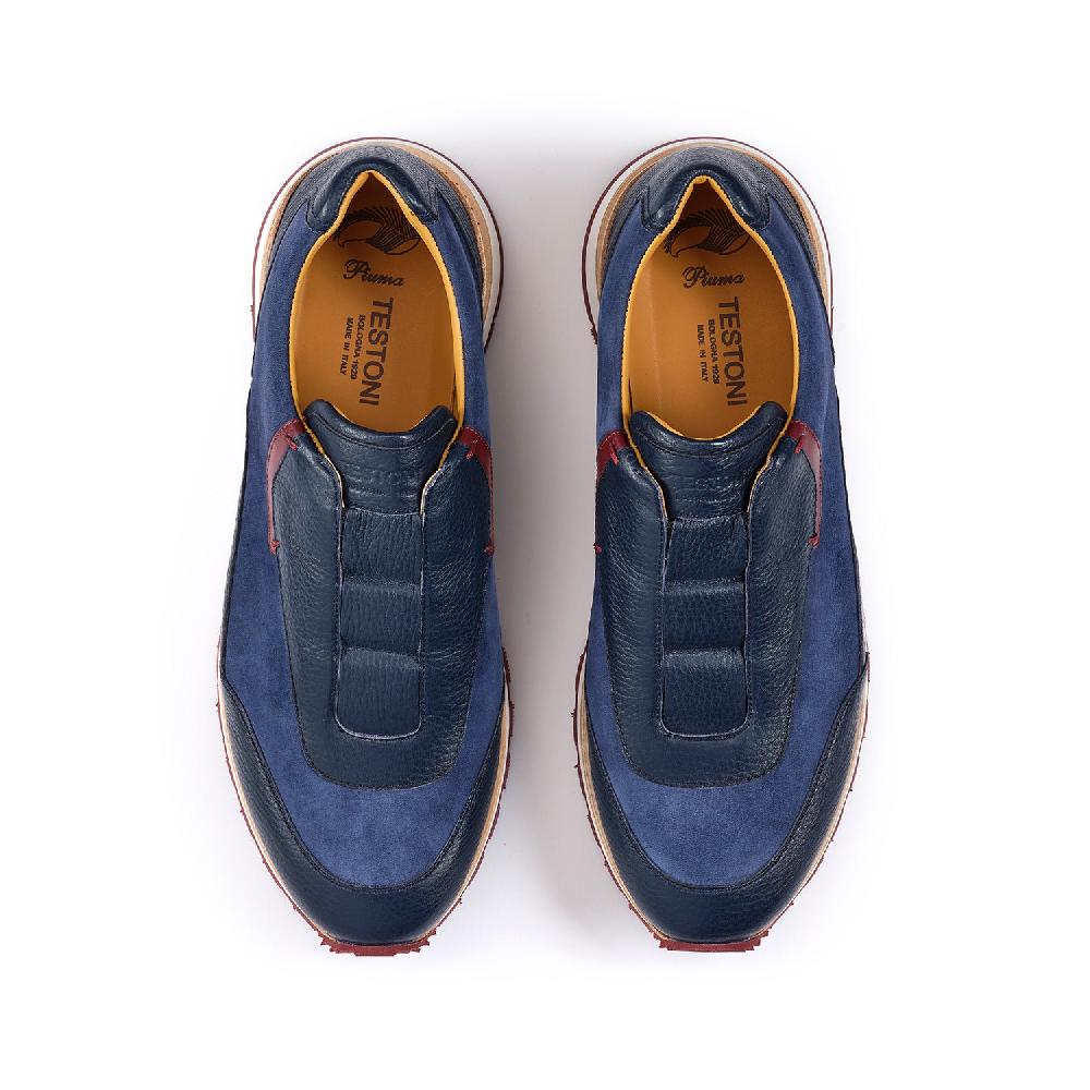 A.Testoni MOENA SNEAKER NUBUK CALF+DEER ° Negozio