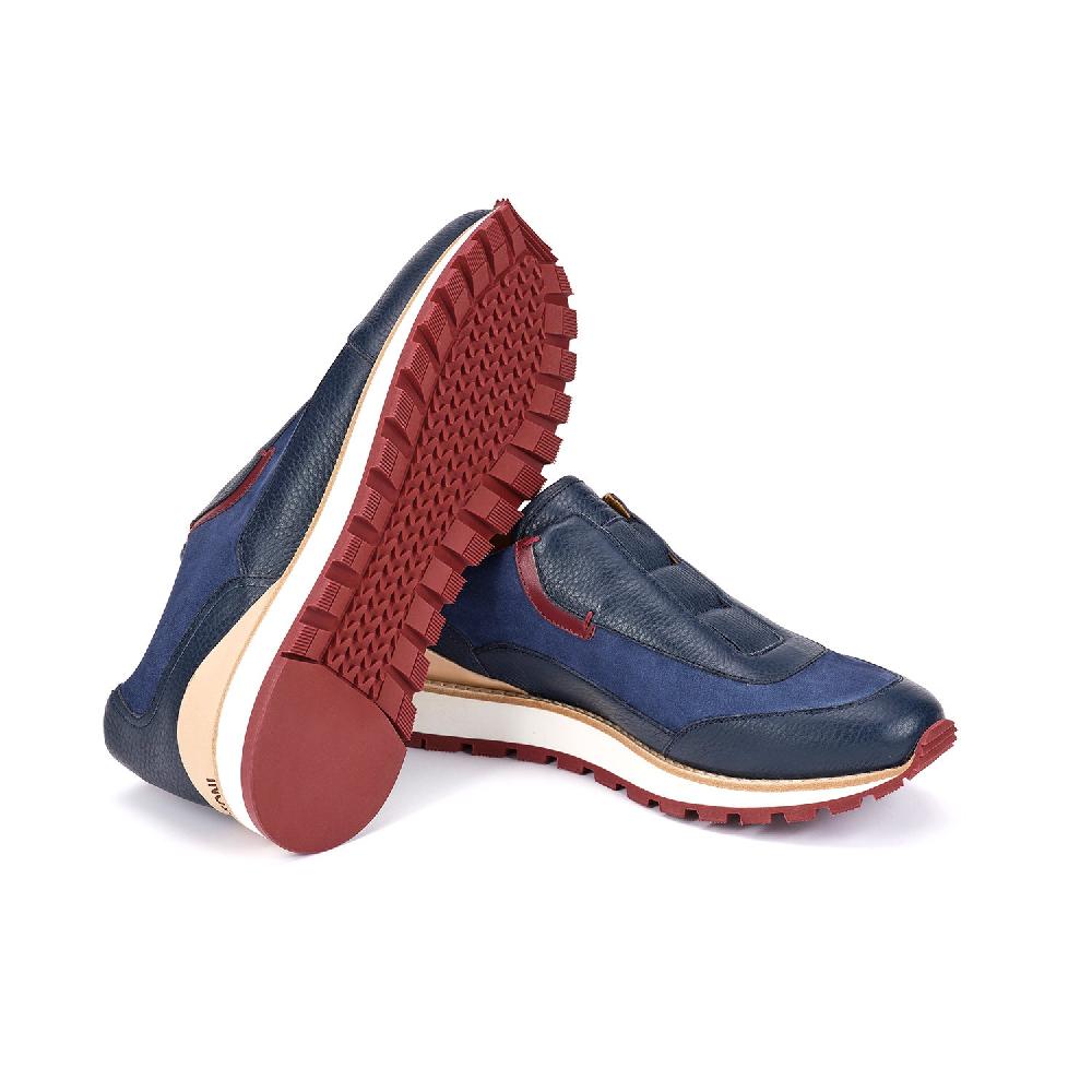 A.Testoni MOENA SNEAKER NUBUK CALF+DEER ° Negozio