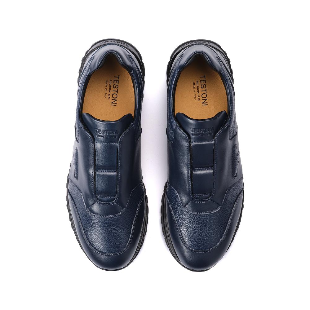 A.Testoni CUNEO SNEAKER SPORT NAPA CALF +GRAINED CALF Nuovo