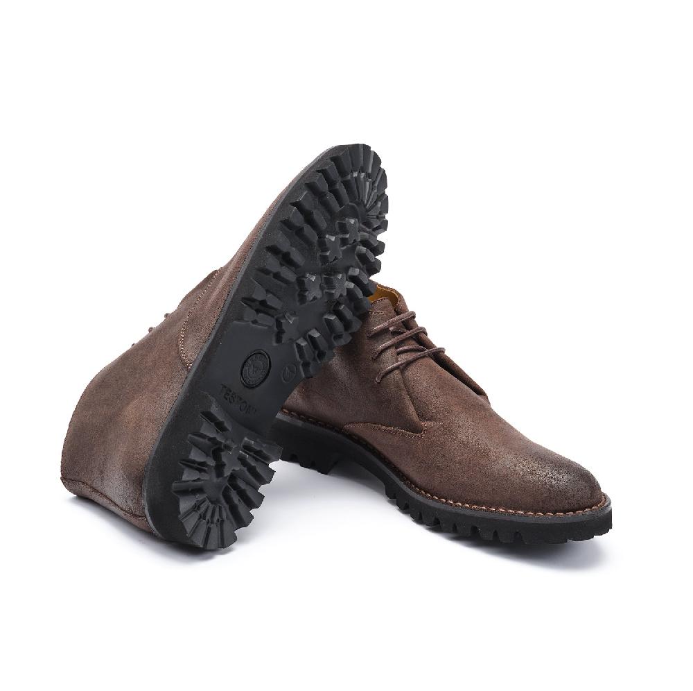 A.Testoni COURMAYEUR DESERT WAX SUEDE CALF Saldi