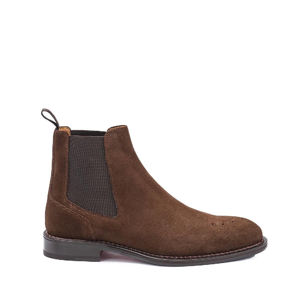 A.Testoni VENEZIA CHELSEA ENGLISH SUEDE CALF Soddisfazione Garantita