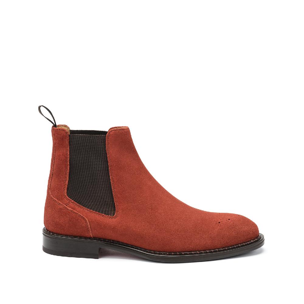 A.Testoni VENEZIA CHELSEA ENGLISH SUEDE CALF Vendita Calda