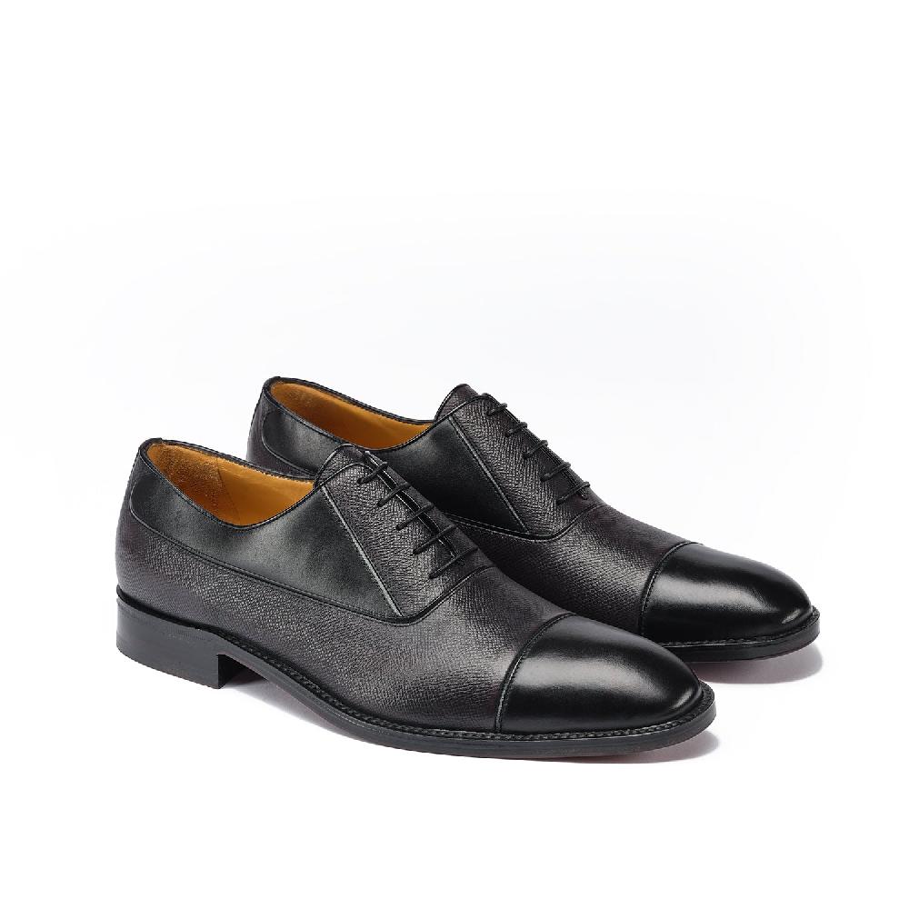 A.Testoni VALDOBBIADENE P.RAPID OXFORD TOP CALF+ ANTIQUE CAVIAR CALF °