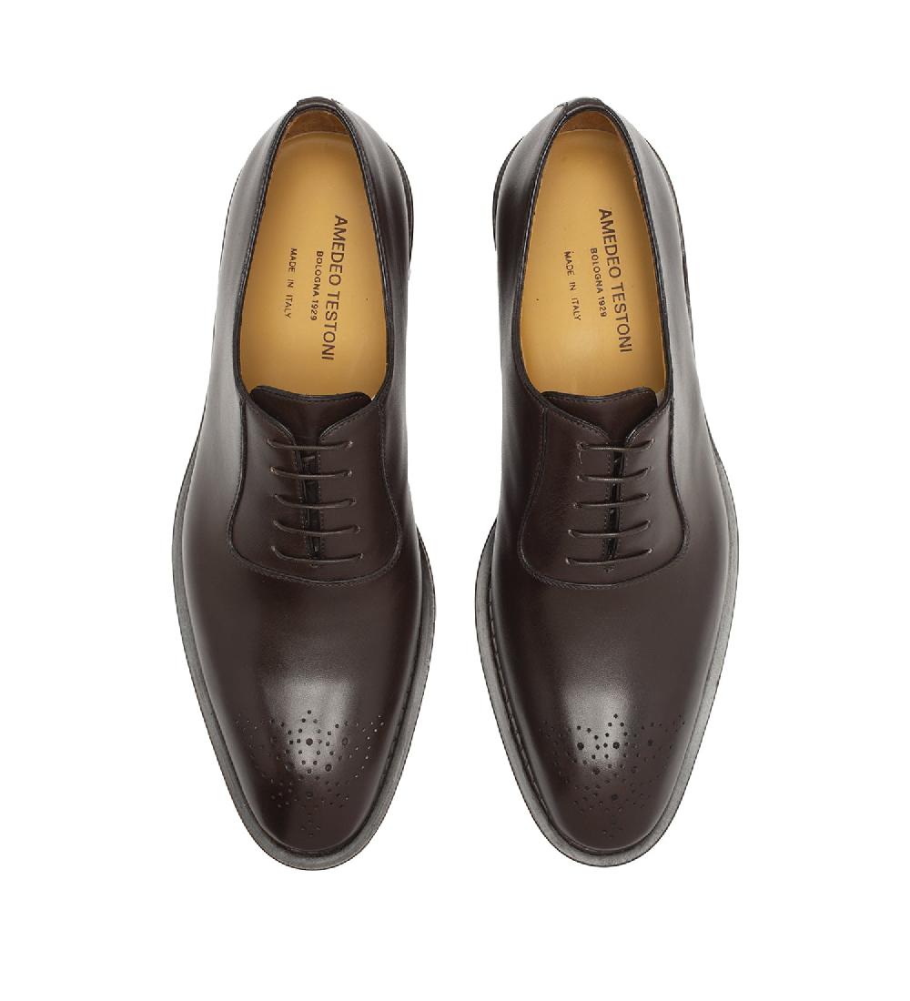 A.Testoni VENEZIA OXFORD IN PELLE Presa