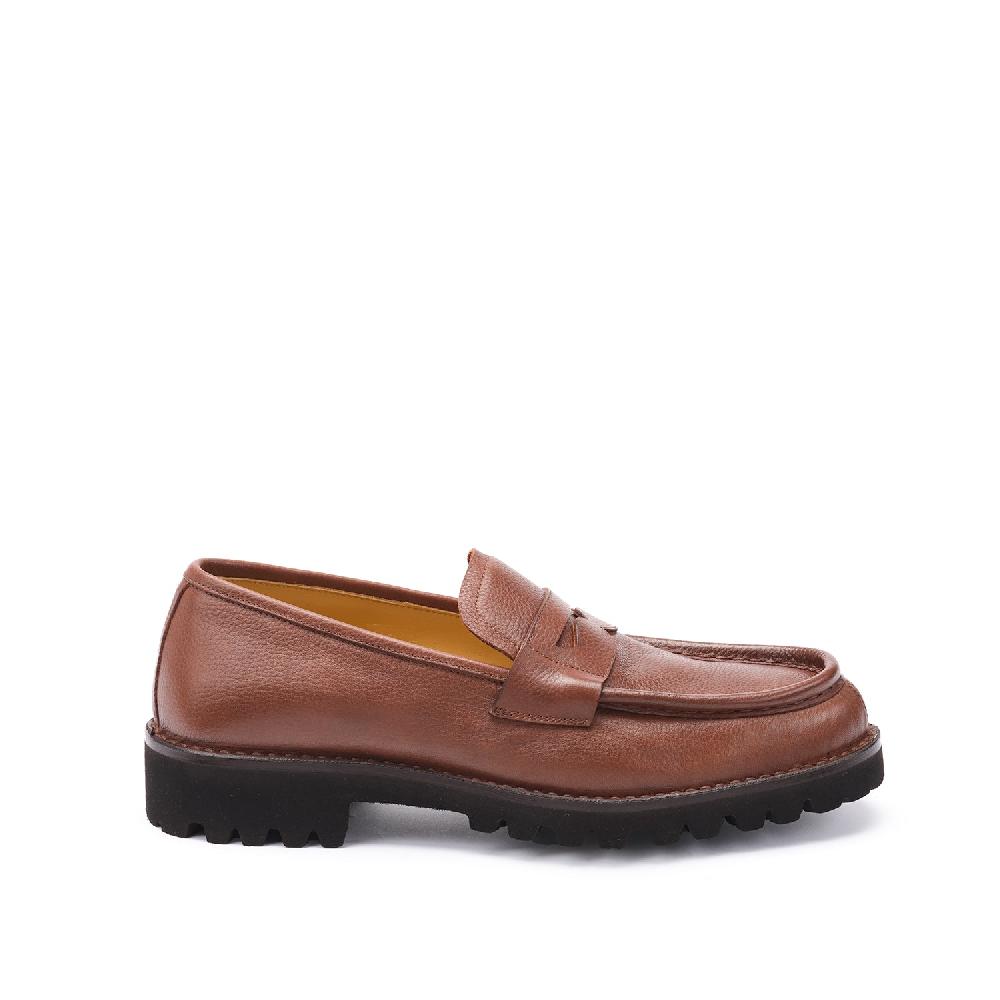 A.Testoni COURMAYEUR LOAFER GRAINED CALF Promozione