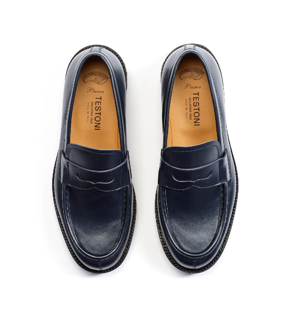 A.Testoni COURMAYEUR MOCASSINO IN PELLE Offerte stagionali