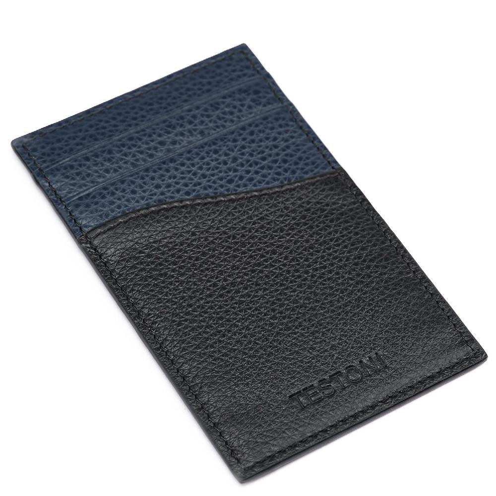 A.Testoni CREDIT CARD CASE GRAINCALF ° Qualità Garantita