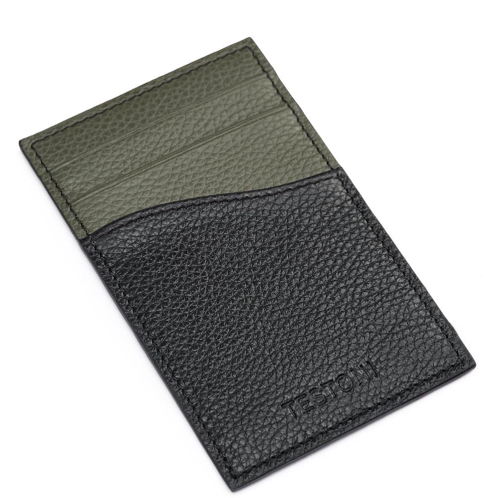 A.Testoni CREDIT CARD CASE GRAINCALF ° Offerte speciali