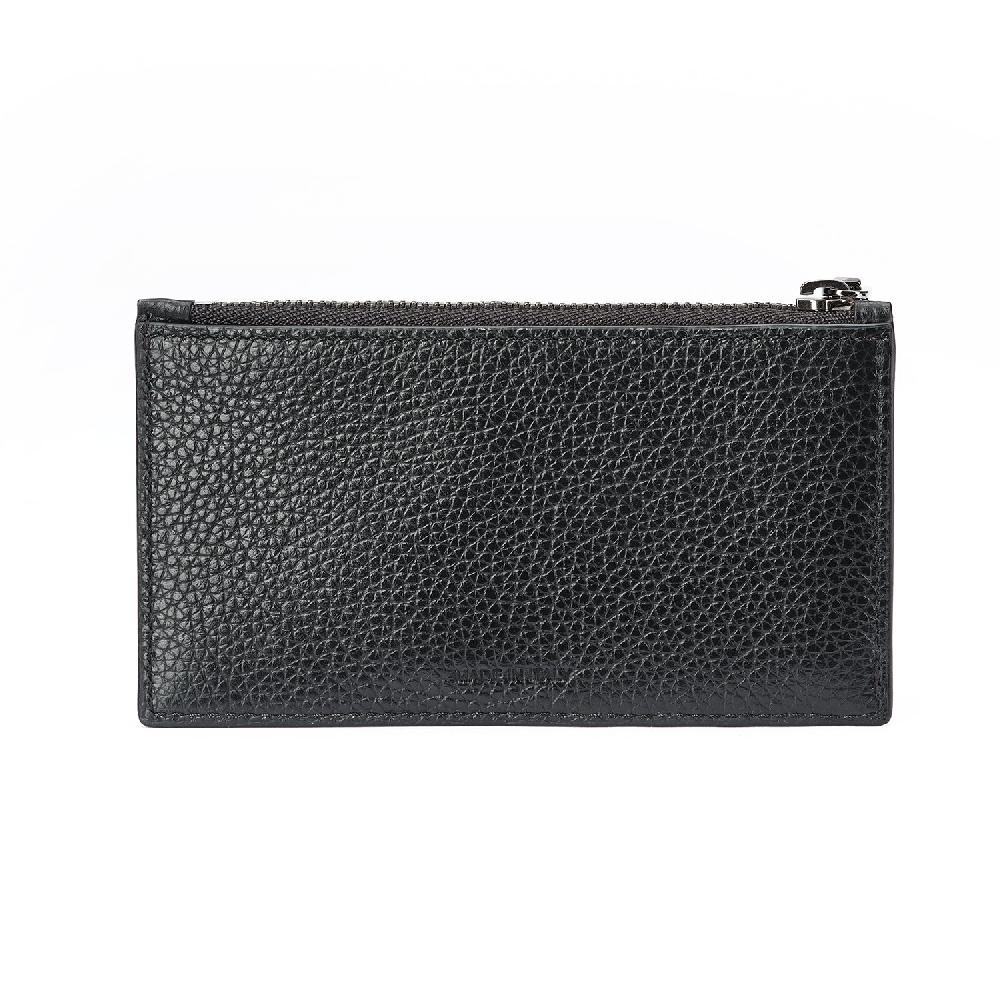 A.Testoni ZIP CREDIT CARD CASE GRAINCALF ° Prezzo basso
