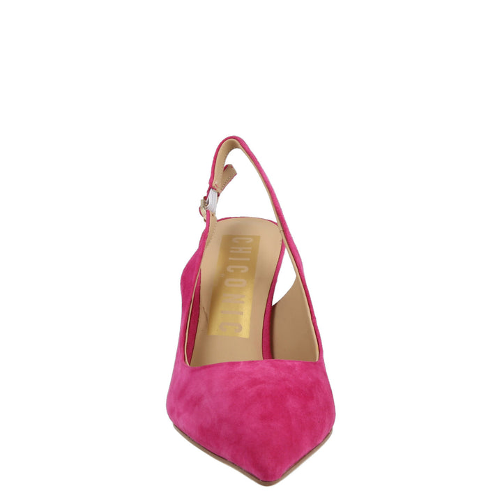 Uma Parker Chanel in Camoscio Fuxia Offerte