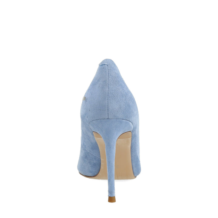 Uma Parker Decollete in Camoscio Light Blu Vendita Economica