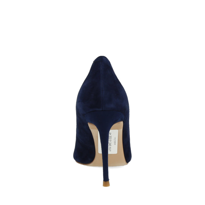 Uma Parker Decollete in Camoscio Blu Saldi Di Fabbrica