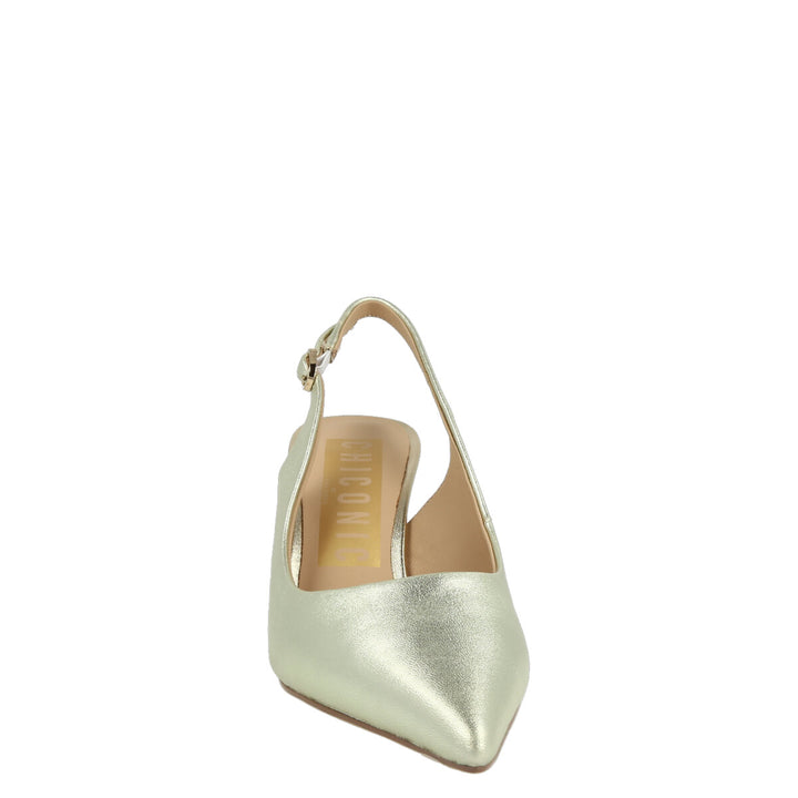 Uma Parker Chanel in Nappa Metal Platino Italia