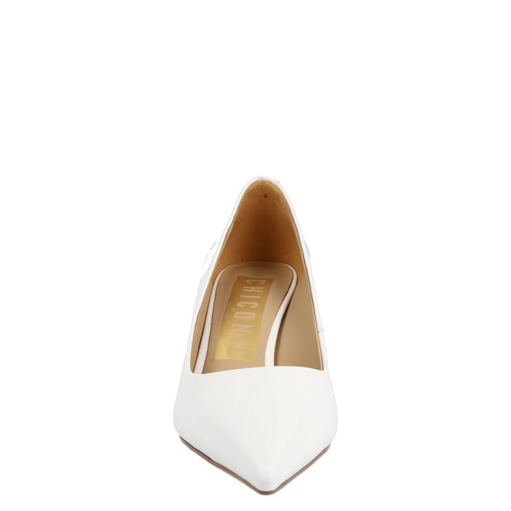 Uma Parker Decolleté in Nappa Bianco Saldi Di Fabbrica