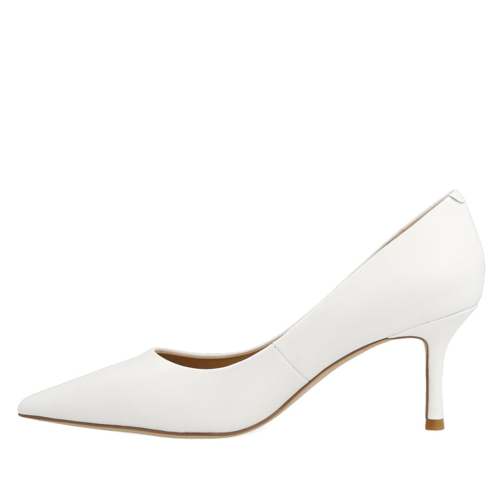 Uma Parker Decolleté in Nappa Bianco Saldi Di Fabbrica