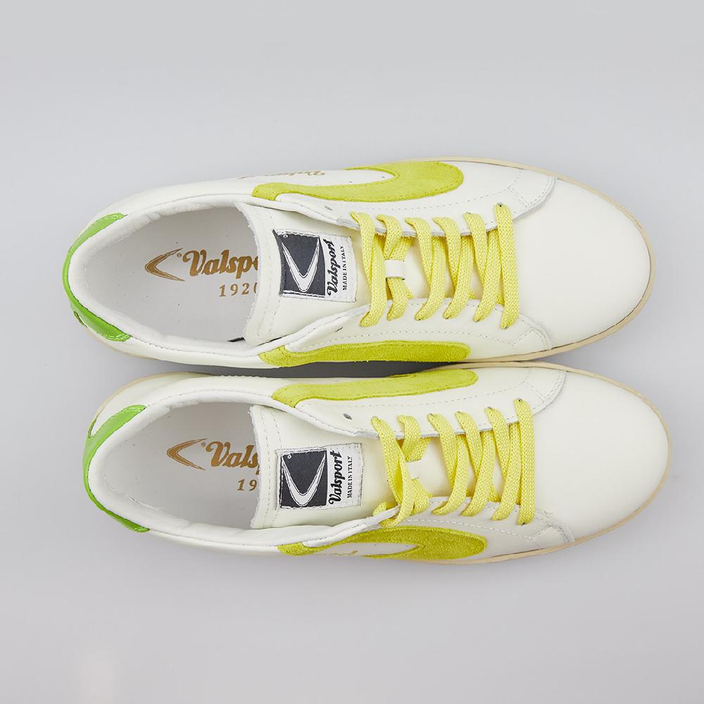 Valsport Tournament Mix Leather Suede Bianco Limone Lime Vendite Flash