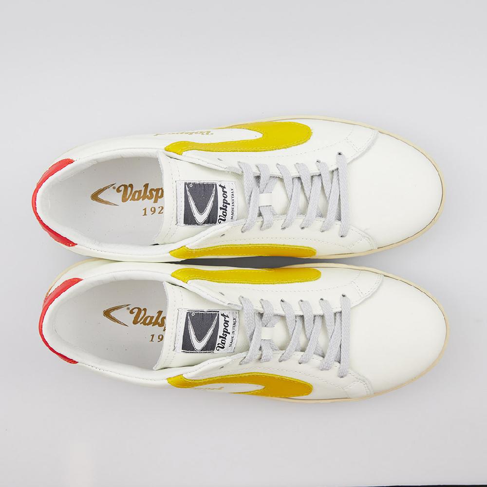 Valsport Tournament Mix Leather Bianco Giallo Vermiglio Nuova