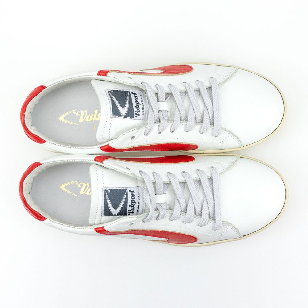Valsport Tournament Classic Leather Bianco Rosso Economico