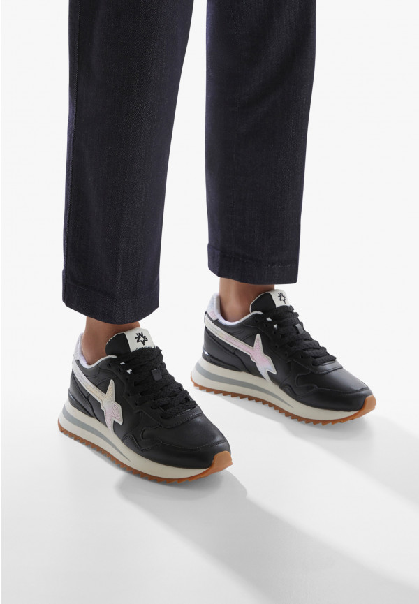 W6yz Sneakers in pelle Nero -YAK-W Vendite Flash