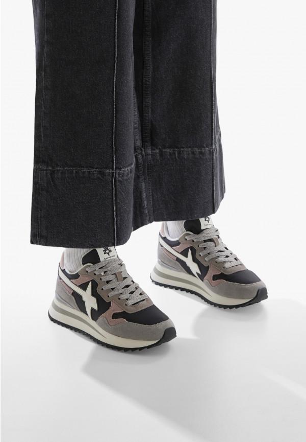 W6yz Sneakers in tessuto tecnico e suede Grigio -YAK-W 2025