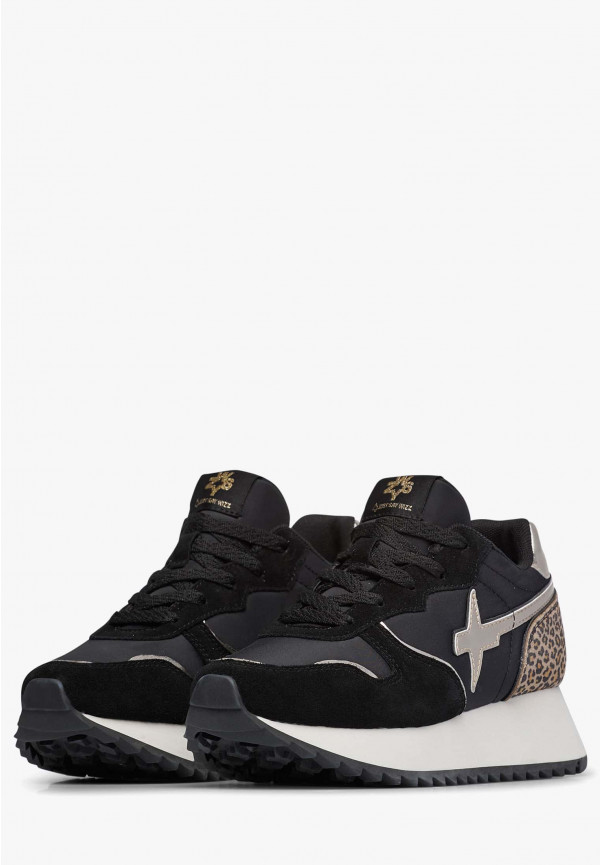 W6yz Sneakers in suede e tessuto tecnico Rosa -JET-W Qualità