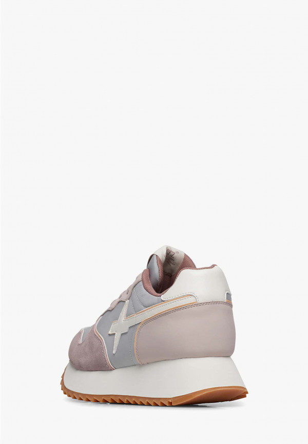 W6yz Sneakers in suede e tessuto tecnico Rosa -JET-W Promozione