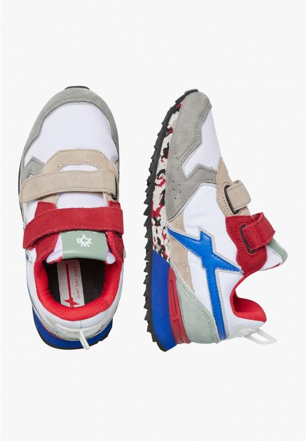W6yz Sneakers in tessuto tecnico e suede Grigio -JET VL-J Offerta