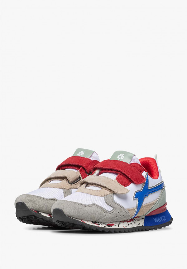 W6yz Sneakers in tessuto tecnico e suede Grigio -JET VL-J Offerta