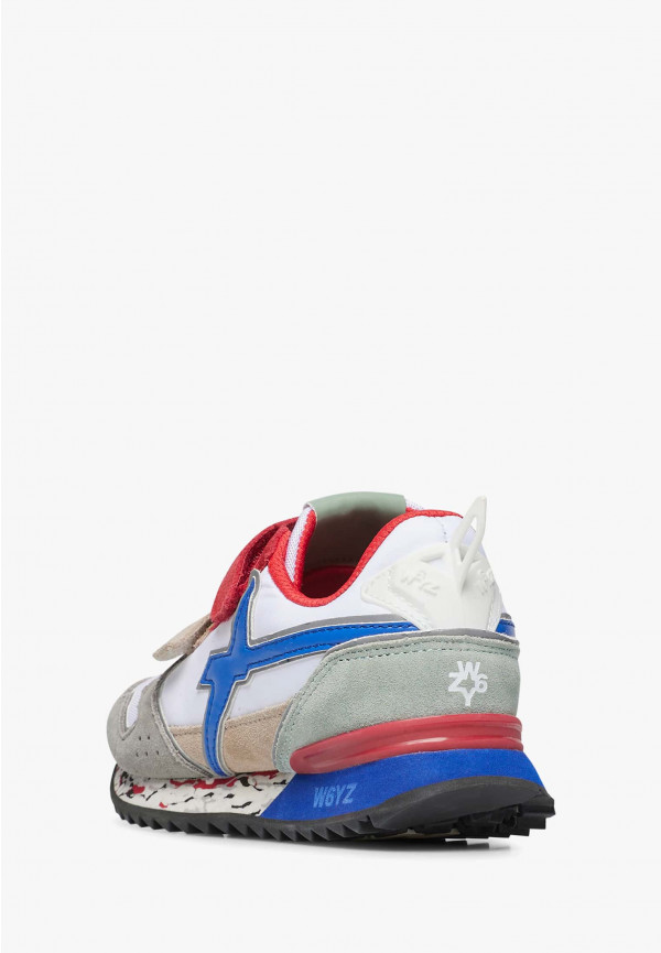 W6yz Sneakers in tessuto tecnico e suede Grigio -JET VL-J Offerta