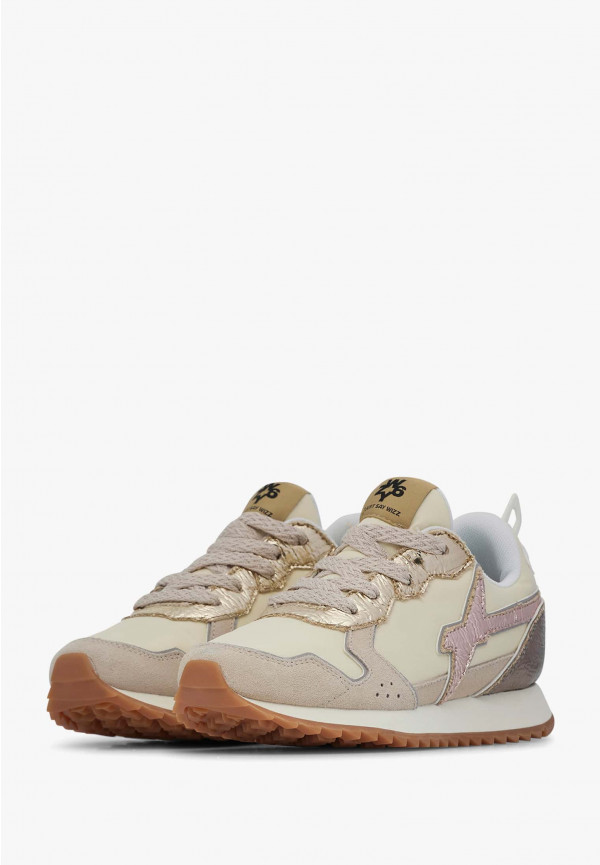 W6yz Sneakers in tessuto tecnico e suede Beige -JET-J In Vendita