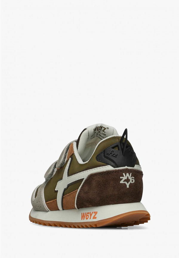 W6yz Sneakers in tessuto tecnico e suede Tortora -JET VL-J Vendita Economica
