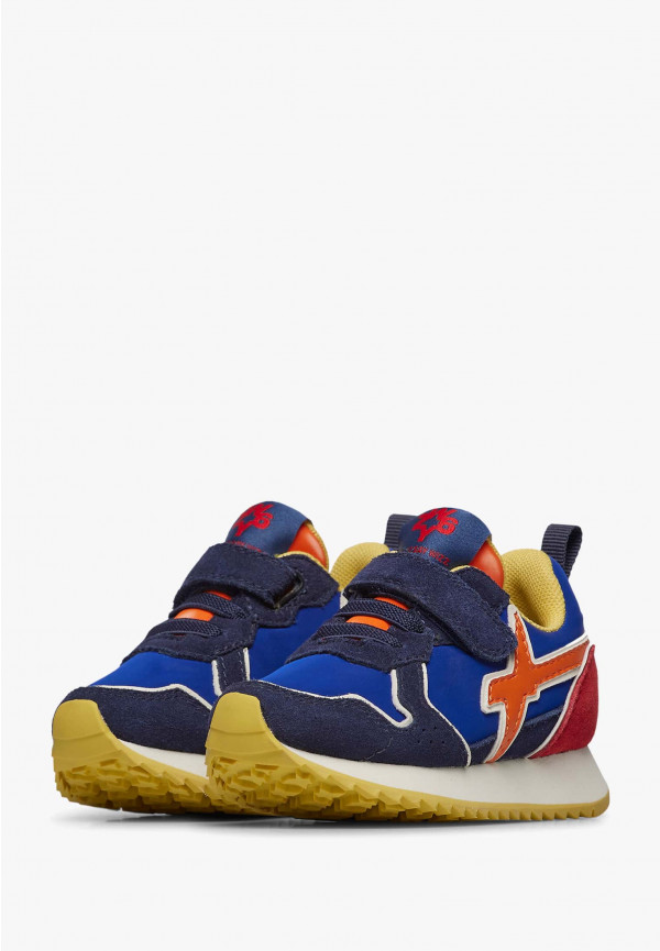 W6yz Sneakers in suede e tessuto tecnico Nero -JET-BABY Moda