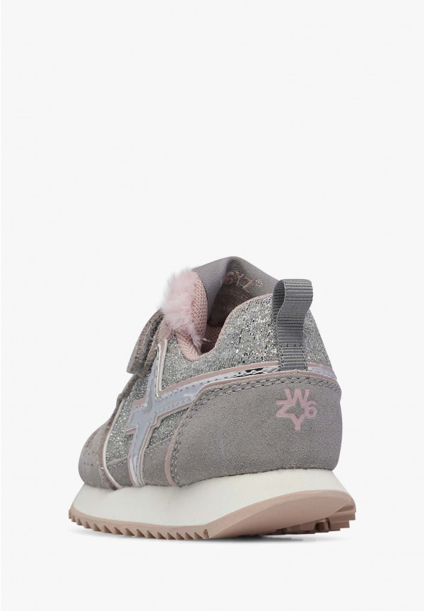 W6yz Sneaker in tessuto tecnico e suede Argento -JET-BABY 2025