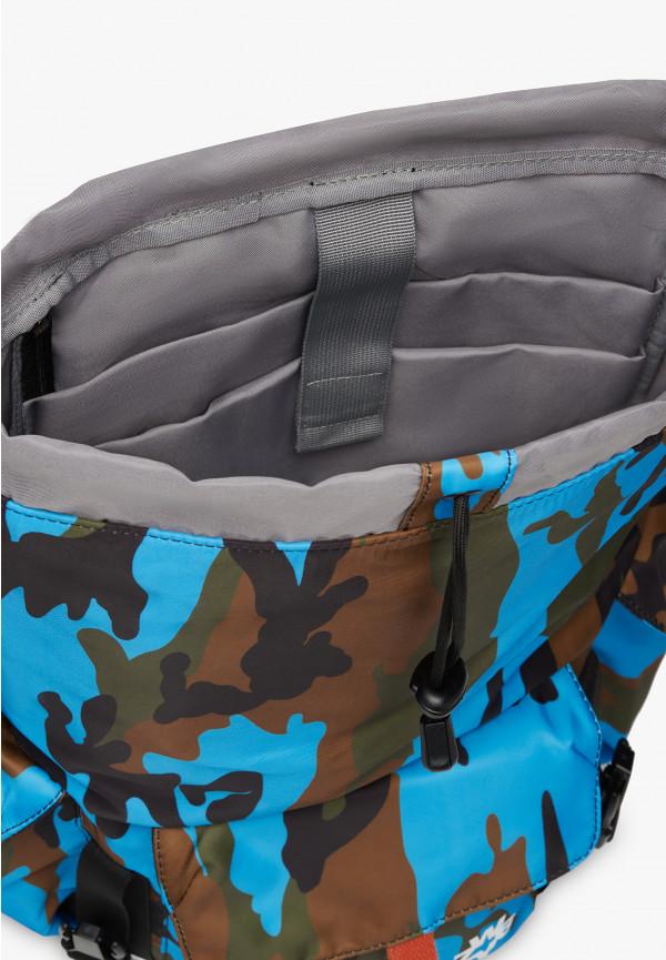 W6yz Zaino con stampa camouflage Azzurro -BOOST Italia