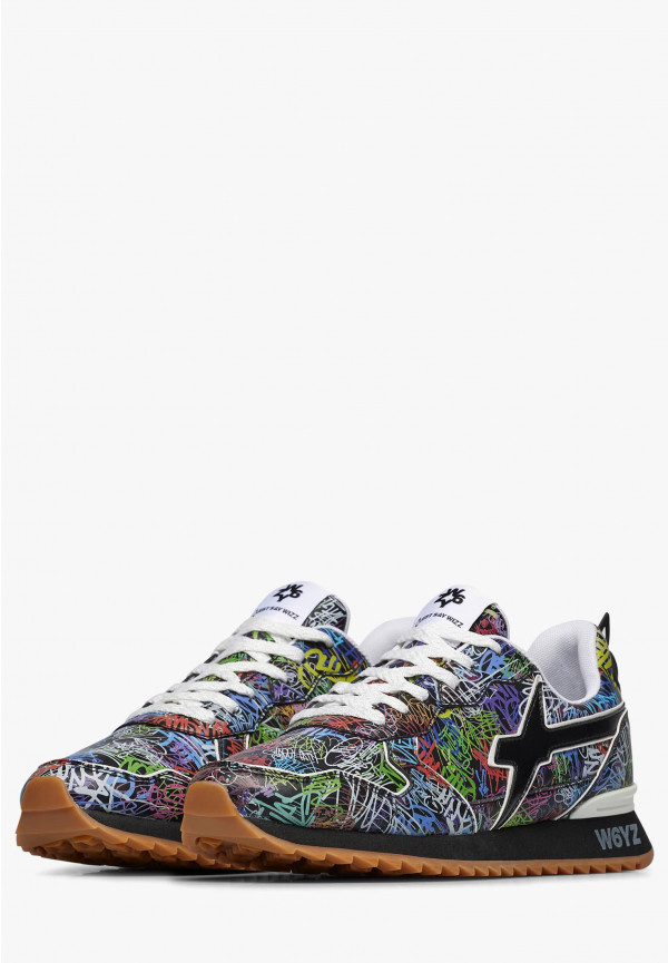 W6yz Sneakers in ecopelle Nero -JET-M Promozione