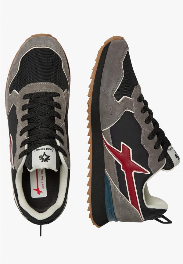 W6yz Sneakers in tessuto tecnico e suede Antracite -JET-M Pezzi Unici
