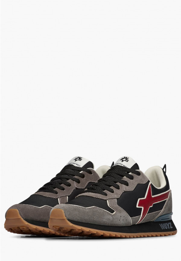 W6yz Sneakers in tessuto tecnico e suede Antracite -JET-M Pezzi Unici