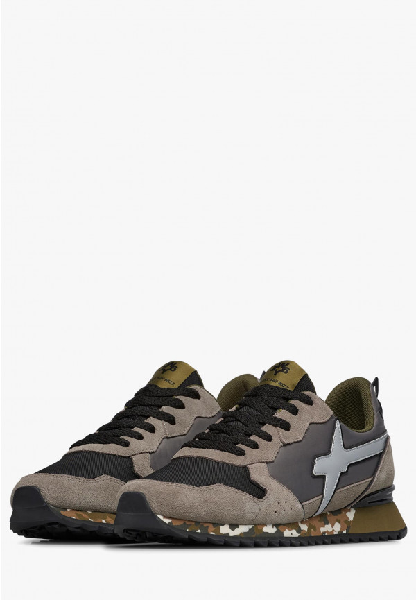 W6yz Sneakers in tessuto tecnico e suede Grigio-Nero -JET-M Qualità Garantita